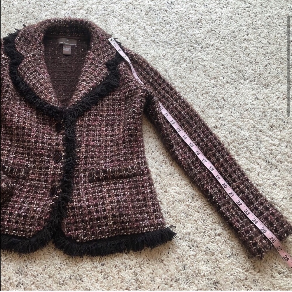 Fenn Wright Manson Single Breasted Wool Fringe Bl… - image 4